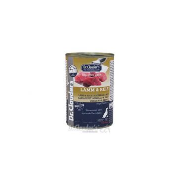 Dr. Clauders Dog Dose Selected Meat Lamm & Reis 400g (Menge: 6 je Bestelleinheit) Dr. Clauders Dog Dose Selected Meat Lamm & Reis 400g (Menge: 6 je Bestelleinheit)