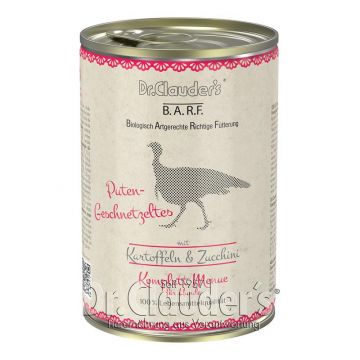 Dr. Clauders BARF Komplettmenü Putengeschnetzeltes 400g (Menge: 6 je Bestelleinheit)