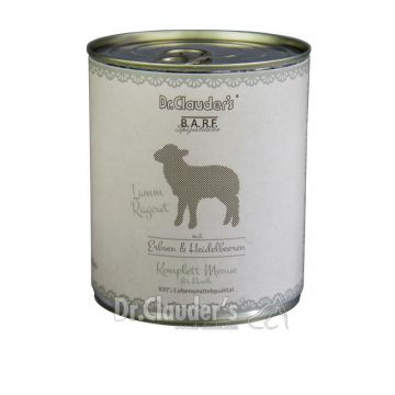 Dr. Clauders BARF Dog Komplettmenü Lammragout 800 g (Menge: 6 je Bestelleinheit)