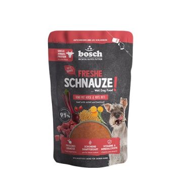 Bosch Freshe Schnauze Nassfutter Rind mit Hirse & Rote Bete 250g (Menge: 8 je Bestelleinheit)