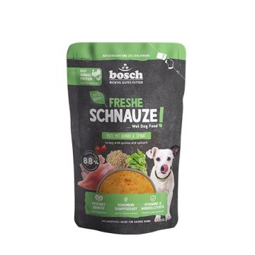 Bosch Freshe Schnauze Nassfutter Pute mit Quinoa & Spinat 250g (Menge: 8 je Bestelleinheit)