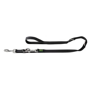 Hunter verstellbare Führleine 20mm/200cm schwarz Hunter verstellbare Führleine 20mm/200cm schwarz
