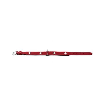 Hunter Halsband Swiss 42 rot 35 - 39,5cm/26mm Hunter Halsband Swiss 42 rot 35 - 39,5cm/26mm