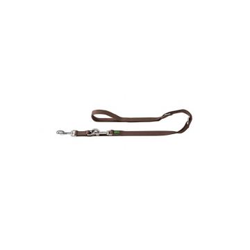 Hunter verstellbare Führleine 20mm/200cm braun Hunter verstellbare Führleine 20mm/200cm braun