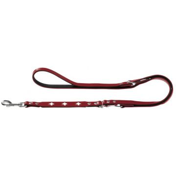 Hunter verstellbare Führleine Swiss 18mm/200cm rot Hunter verstellbare Führleine Swiss 18mm/200cm rot