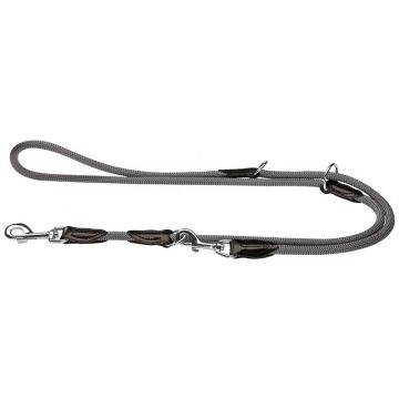 Hunter verstellbare Führleine Freestyle 8mm/200cm grau Hunter verstellbare Führleine Freestyle 8mm/200cm grau
