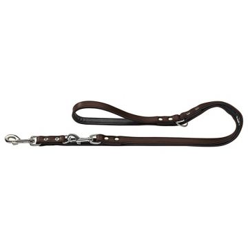 Hunter verstellbare Führleine Basic 18mm/200cm braun/schwarz Hunter verstellbare Führleine Basic 18mm/200cm braun/schwarz