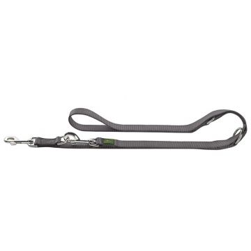 Hunter verstellbare Führleine 20mm/200cm grau Hunter verstellbare Führleine 20mm/200cm grau