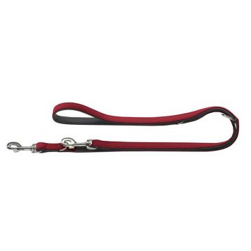 Hunter verstellbare Führleine Softie 20mm/200cm rot/schwarz Hunter verstellbare Führleine Softie 20mm/200cm rot/schwarz