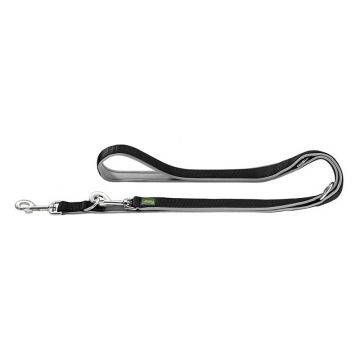Hunter verstellbare Führleine Neopren 15mm/200cm schwarz/grau Hunter verstellbare Führleine Neopren 15mm/200cm schwarz/grau