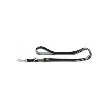 Hunter verstellbare Führleine Neopren 20mm/200cm schwarz/grau Hunter verstellbare Führleine Neopren 20mm/200cm schwarz/grau