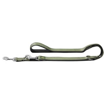 Hunter verstellbare Führleine Neopren 20mm/200cm oliv/schwarz Hunter verstellbare Führleine Neopren 20mm/200cm oliv/schwarz