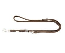 Hunter verstellbare Führleine Hunting Round & Soft braun 6mm/200cm Hunter verstellbare Führleine Hunting Round & Soft braun 6mm/200cm