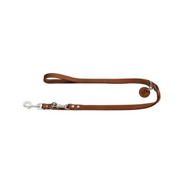 Hunter verstellbare Führleine 20mm/200cm cognac Hunter verstellbare Führleine 20mm/200cm cognac