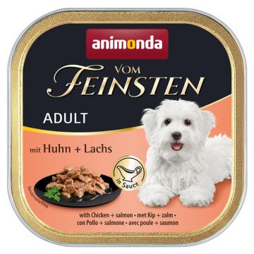 Animonda Dog vom Feinsten Adult mit Huhn & Lachs in Sauce 150g (Menge: 22 je Bestelleinheit)