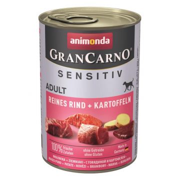Animonda Dog GranCarno Adult Sensitive Rind & Kartoffeln 400g (Menge: 6 je Bestelleinheit) Animonda Dog GranCarno Adult Sensitive Rind & Kartoffeln 400g (Menge: 6 je Bestelleinheit)
