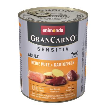 Animonda Dog GranCarno Adult Sensitive Pute & Kartoffeln 800g (Menge: 6 je Bestelleinheit) Animonda Dog GranCarno Adult Sensitive Pute & Kartoffeln 800g (Menge: 6 je Bestelleinheit)
