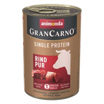 Animonda Dog GranCarno Adult Single Protein Rind pur 400g (Menge: 6 je Bestelleinheit) Animonda Dog GranCarno Adult Single Protein Rind pur 400g (Menge: 6 je Bestelleinheit)