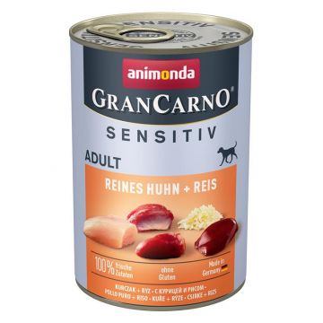 Animonda Dog GranCarno Adult Sensitive Reines Huhn & Reis 400g (Menge: 6 je Bestelleinheit) Animonda Dog GranCarno Adult Sensitive Reines Huhn & Reis 400g (Menge: 6 je Bestelleinheit)