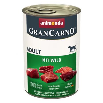 Animonda Dog GranCarno Adult mit Wild 400g (Menge: 6 je Bestelleinheit) Animonda Dog GranCarno Adult mit Wild 400g (Menge: 6 je Bestelleinheit)