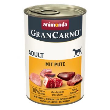 Animonda Dog GranCarno Adult mit Pute 400g (Menge: 6 je Bestelleinheit) Animonda Dog GranCarno Adult mit Pute 400g (Menge: 6 je Bestelleinheit)