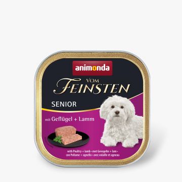 Animonda Dog vom Feinsten Senior Geflügel & Lamm 150g (Menge: 22 je Bestelleinheit) Animonda Dog vom Feinsten Senior Geflügel & Lamm 150g (Menge: 22 je Bestelleinheit)