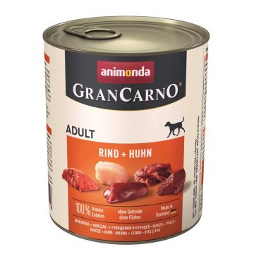Animonda Dog GranCarno Adult Rind & Huhn 800g (Menge: 6 je Bestelleinheit) Animonda Dog GranCarno Adult Rind & Huhn 800g (Menge: 6 je Bestelleinheit)