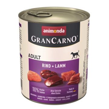 Animonda Dog GranCarno Adult Rind & Lamm 800g (Menge: 6 je Bestelleinheit) Animonda Dog GranCarno Adult Rind & Lamm 800g (Menge: 6 je Bestelleinheit)