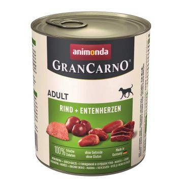 Animonda Dog GranCarno Adult Rind & Entenherzen 800g (Menge: 6 je Bestelleinheit) Animonda Dog GranCarno Adult Rind & Entenherzen 800g (Menge: 6 je Bestelleinheit)