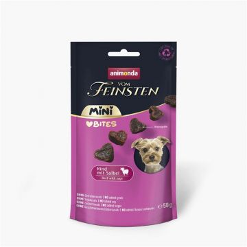 Animonda Dog vom Feinsten Mini Bites mit Rind & Salbei 50g (Menge: 10 je Bestelleinheit) Animonda Dog vom Feinsten Mini Bites mit Rind & Salbei 50g (Menge: 10 je Bestelleinheit)