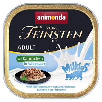 Animonda Cat vom Feinsten Adult Milkies Kaninchen in Sahnesauce 100g (Menge: 32 je Bestelleinheit)