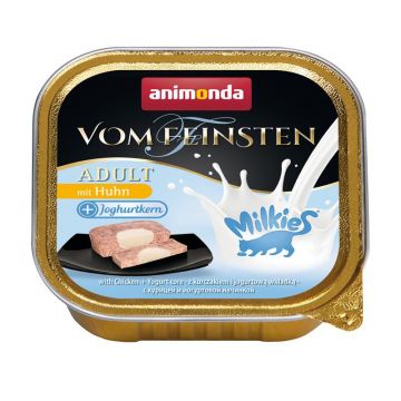 Animonda Cat vom Feinsten Adult Milkies Huhn plus Joghurtkern 100g (Menge: 32 je Bestelleinheit)