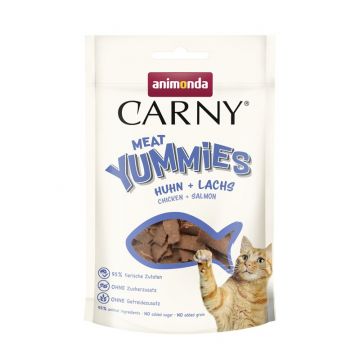Animonda Carny Snack Meat Yummies Adult Huhn & Lachs 50 g (Menge: 10 je Bestelleinheit) Animonda Carny Snack Meat Yummies Adult Huhn & Lachs 50 g (Menge: 10 je Bestelleinheit)