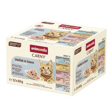 Animonda Cat Carny Fine Fillets Adult Vielfalt in Sauce 60g