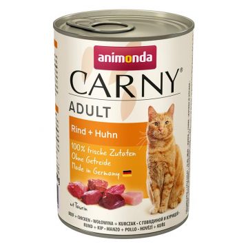 Animonda Cat Carny Adult Rind & Huhn 400g (Menge: 6 je Bestelleinheit) Animonda Cat Carny Adult Rind & Huhn 400g (Menge: 6 je Bestelleinheit)