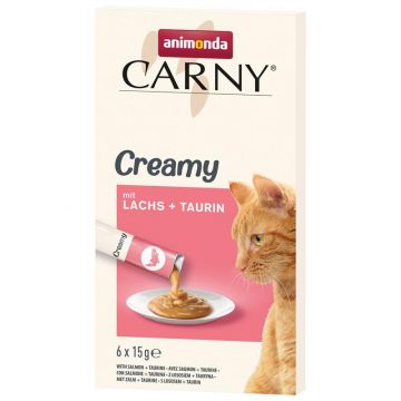 Animonda Cat Carny Adult Creamy Lachs & Taurin 6x15 g (Menge: 11 je Bestelleinheit) Animonda Cat Carny Adult Creamy Lachs & Taurin 6x15 g (Menge: 11 je Bestelleinheit)