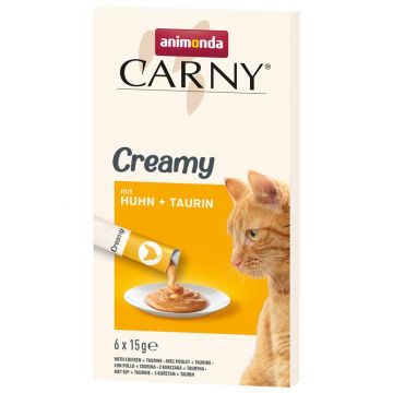 Animonda Cat Carny Adult Creamy Huhn & Taurin 6x15 g (Menge: 11 je Bestelleinheit) Animonda Cat Carny Adult Creamy Huhn & Taurin 6x15 g (Menge: 11 je Bestelleinheit)
