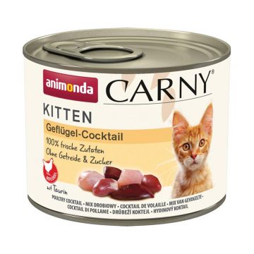 Animonda Cat Carny Kitten Geflügel-Cocktail 200g (Menge: 12 je Bestelleinheit)
