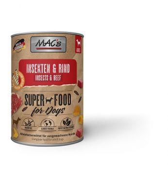 MACs Dog Insekten & Rind 400g (Menge: 6 je Bestelleinheit)