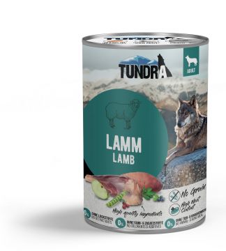 Tundra Dog Dose Lamm 400g (Menge: 6 je Bestelleinheit) Tundra Dog Dose Lamm 400g (Menge: 6 je Bestelleinheit)