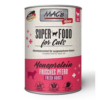 MACs Cat Mono Frisches Pferd 400g (Menge: 6 je Bestelleinheit)