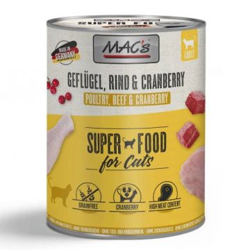 MACs Cat Geflügel, Rind & Cranberry 800g (Menge: 6 je Bestelleinheit)