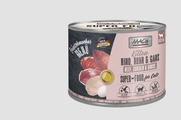 MACs Cat Feinschmecker Kitten Rind, Huhn & Gans 200g (Menge: 6 je Bestelleinheit)
