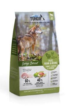 Tundra Dog Large Breed Pute, Huhn & Hering 11,34kg Tundra Dog Large Breed Pute, Huhn & Hering 11,34kg