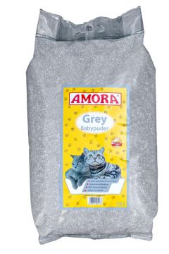 AMORA Katzenstreu Grey Compact Babypuder 14kg AMORA Katzenstreu Grey Compact Babypuder 14kg