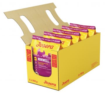 Josera Miniwell 900 g (Menge: 5 je Bestelleinheit) Josera Miniwell 900 g (Menge: 5 je Bestelleinheit)