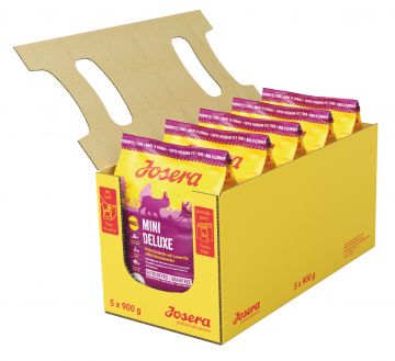 Josera MiniDeluxe 900 g (Menge: 5 je Bestelleinheit) Josera MiniDeluxe 900 g (Menge: 5 je Bestelleinheit)