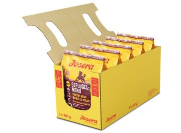 Josera Geflügel-Menü 900 g (Menge: 5 je Bestelleinheit) Josera Geflügel-Menü 900 g (Menge: 5 je Bestelleinheit)