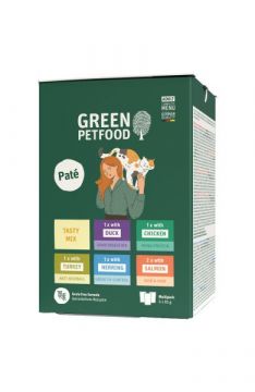 Green Petfood Cat MP Pat&eacute; Tasty Mix 6x85g (Menge: 8 je Bestelleinheit)