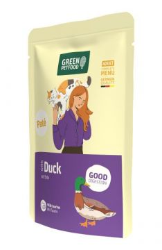 Green Petfood Cat Pat&eacute; Duck 85g (Menge: 8 je Bestelleinheit)